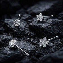 Begonia Accessories Anti Alerjik Paslanmaz Kararmaz 4 Adet Hızma Küpe Olarak Kullanıma Uygun Set