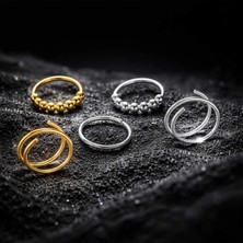 Begonia Accessories Anti Alerjik Paslanmaz Kararmaz 5 Adet Hızma Küpe Olarak Kullanıma Uygun Set