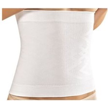 Cosmos E-Ticaret Beyaz Kadın Dikişsiz Bel Korse