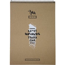 MarkEntegra A4 Boyutunda 70 gr Kraft Çizim Bloku