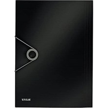 MarkEntegra Ince Lastikli Dosya, 150 Sayfa Kapasiteli, Siyah