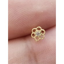 Begonia Accessories Begonia Accessorıes 925 Ayar Gümüş Gold Çiçek Hızma.piercing
