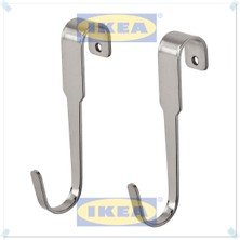 Çelik Ray Kancası 11 Cm, 2'li Set, Gümüş Renk, Dayanıklı ve Şık Tasarım