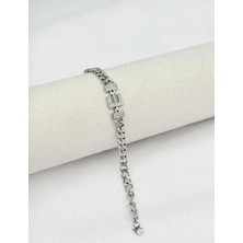 SY Aksesuar 14K Silver Kuyumcu Model Harf Bileklik