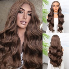 Cosmos E-Ticaret Bebek Kumralı Fiber Sen Geniş Dalgalı Tül Peruk