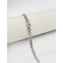 SY Aksesuar 14K Silver Kuyumcu Model Harf Bileklik