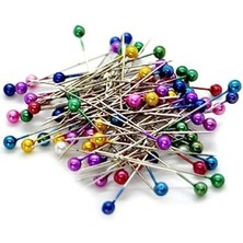 MarkEntegra Mineli Renkli Başlı Toplu Iğne - 50 Adet