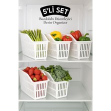Pratik Çok Amaçlı Buzdolabı Içi Düzenleyici Seti 5'li