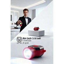 Creatividad Solutions Ultra-Pro 5 Fonksiyonlu 600 Lümen Usb-C Şarjlı Mini LED El Feneri & Kamp Lambası 722876