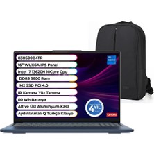 Lenovo Ideapad Slim 5 16IRH10 Intel Core I7 13620H 32 GB 1 Tb SSD Windows 11 Pro 16'' IPS 83HS00B4TR Snertech Çanta