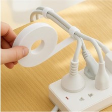 MarkEntegra Yapışkanlı Cırt Bant Kablo Düzenleyici - 5.5 Metre