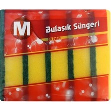 Pratik ve Dayanıklı 5'li Bulaşık Süngeri Seti, Temizliği Kolaylaştırır