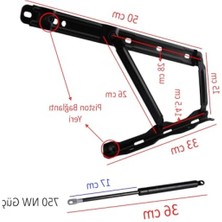 MarkEntegra Gazlı Amartisör Piston – 40° Siyah Boyalı Standart Geniş Kollu 1 Çift