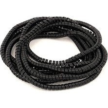 MarkEntegra Şarj Aleti Kablosu Koruyucu Spiral Sarma Kılıf, Siyah