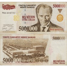 Banknoting 7. Emisyon 5.000.000 Lira M84 Çok Temiz+