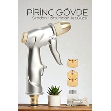 Creatividad Solutions Tamamı Metal Yüksek Basınçlı Ayarlanabilir Bahçe/oto Yıkama Tabancası Nozul 722495