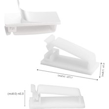 MarkEntegra 4 Adet Kendinden Yapışkanlı Kablo Yönetim Klipsleri - Çok Amaçlı