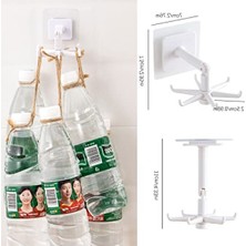 MarkEntegra Kendinden Yapışkanlı Mutfak Gereç Tutucu - 6 Kancalı