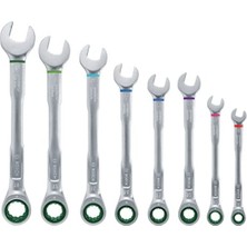 MarkEntegra 8 Parça Cırcırlı Kombine Anahtar Seti, Renk Kodlu