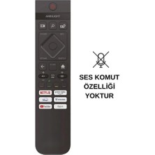 Electroon Phılıps 85PUS8510/12 Uyumlu Ses Komutsuz Android LED Tv Kumanda
