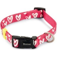 MarkEntegra Pembe Renkli Köpek Tasması, 35-50 Cm, 20 mm