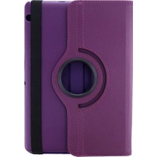 Similar Mediapad T3 10 / 9.6 Kılıf 360 Tablet Deri Kılıf - Mürdüm