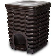 MarkEntegra Kahverengi 9 Litre Kapasiteli Pedallı Çöp Kovası