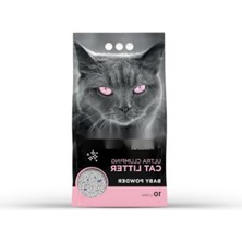 MarkEntegra Bebek Pudrası Parfümlü Bentonit Kedi Kumu, 10 Lt