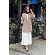 Moodbasic Keten Ceket MB04.79 Vizon