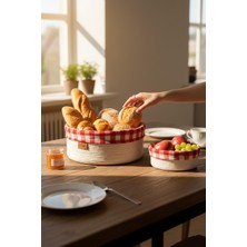 Luna Cucina Jüt Ikili Organizer 24X12 cm Beyaz