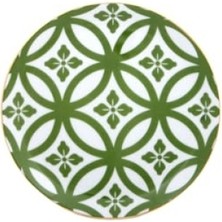 MarkEntegra Altın ve Platin Desenli 6'lı Pasta Takımı - 18 cm