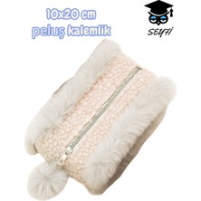 Belirtilmemiş Peluş Kalemlik Makyaj Çantası 10X20 cm Yerli Üretim Tek Bölme Geniş Hacimli