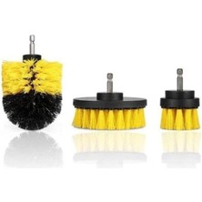 MarkEntegra 3'lü Temizlik Fırçası Seti - Matkap Ucu ile Uyumlu, Renkli