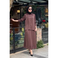 Heddy & Nurcan Çetin Nurcan Çetin Etekli Takım 26454 Kahve