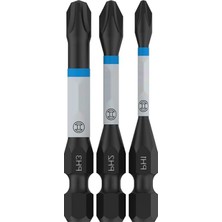 MarkEntegra 3 Adet Darbe Kontrollü Tornavida Ucu Seti, 55 mm