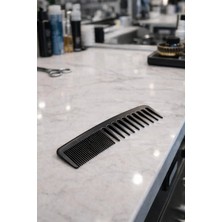 Aymeta Profesyonel Çift Taraflı Saç Tarağı Ince ve Geniş Dişli Kuaför Tarağı Siyah