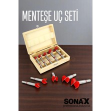 Creatividad Solutions Menteşe Uç Seti Ahşap Freze Bıçağı Yuvarlak Panc 5 Adet Çantalı Takım 721696