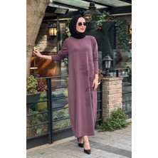 Heddy & Nurcan Çetin Nurcan Çetin Elbise 26137 Mürdüm