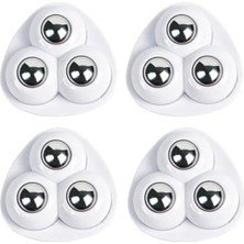 MarkEntegra Pratik 4'lü Paslanmaz Çelik Döner Tekerlek Seti – 360 Derece Dönme Özelliği ile Eşya Taşıma Aparat