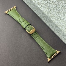 Kuzgun Deri Apple Watch 10 11 46MM - Ultra 1 2 3 49MM - Se 1 2 3 44MM - 42 44 45 46 49MM Seri 1 2 3 4 5 6 7 8 9 10 Ultra Uyumlu Hakiki Deri El Yapımı Kadın Saat Kayışı, Apple Deri Kordon