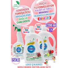 Rindamor Rındamor %100 Doğal Bitkisel Bebek Çamaşır Deterjanı Organik Nioli Yağlı ve Leke Çıkarıcı Seti