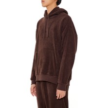 F21 Yumuşak Dokulu Kapüşonlu Sweatshirt