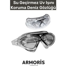 Armoris Yeni Nesil Ayarlanır Kayış Su Geçirmez Uv Işın Koruma Yetişkin Plastik Antifog Kutulu Deniz Gözlüğü