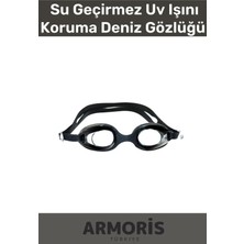 Armoris Yeni Nesil Ayarlanır Kayış Su Geçirmez Uv Işını Koruma Silikon Plastik Antifog Çocuk Deniz Gözlüğü