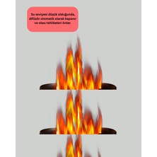 Sepetink Aromatik Oda Kokusu Difüzörü Alev Tasarımlı LED Işıklı Nemlendirici