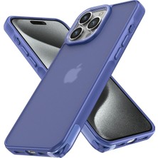 DS LLC Ieg™  Iphone 15 Pro Kılıf Elegant Kapak - Açık Mavi