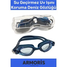 Armoris Yeni Ayarlanabilir Kayış Su Geçirmez Uv Işını Koruma Silikon Plastik Antifog Kutulu Deniz Gözlüğü