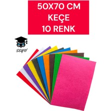 50X70 cm Keçe  10 Renk