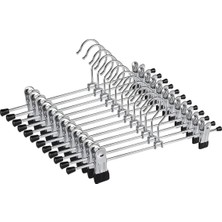 Metal Mandallı Pantolon ve Etek Askısı, 40 Cm, 10'lu Paket