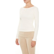 F21 Düğme Detaylı Uzun Kollu Tişört